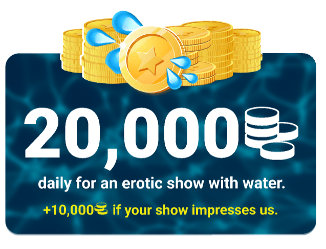 Shower urself with $$$ at our Water Party at Amateur.tv